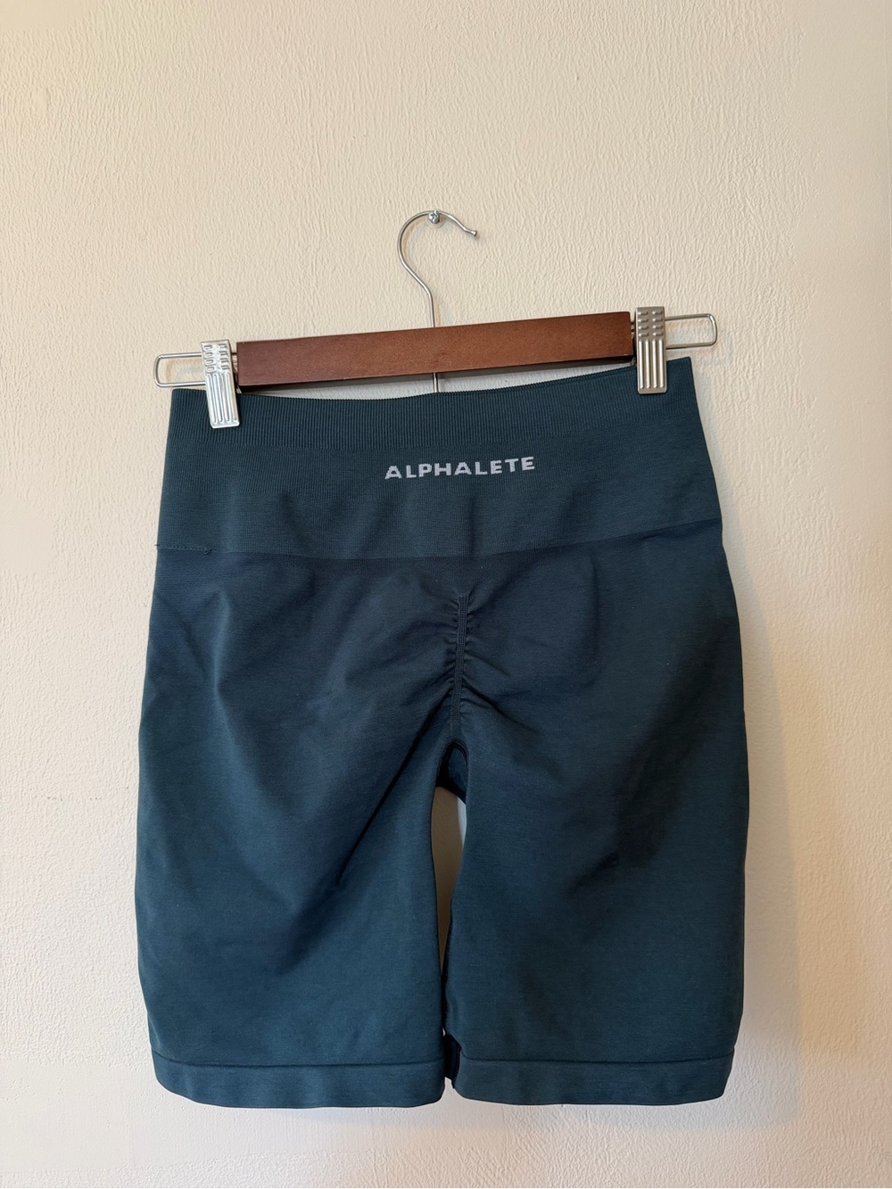 Alphalete Dark Blue Ruched Bike Shorts - Kids